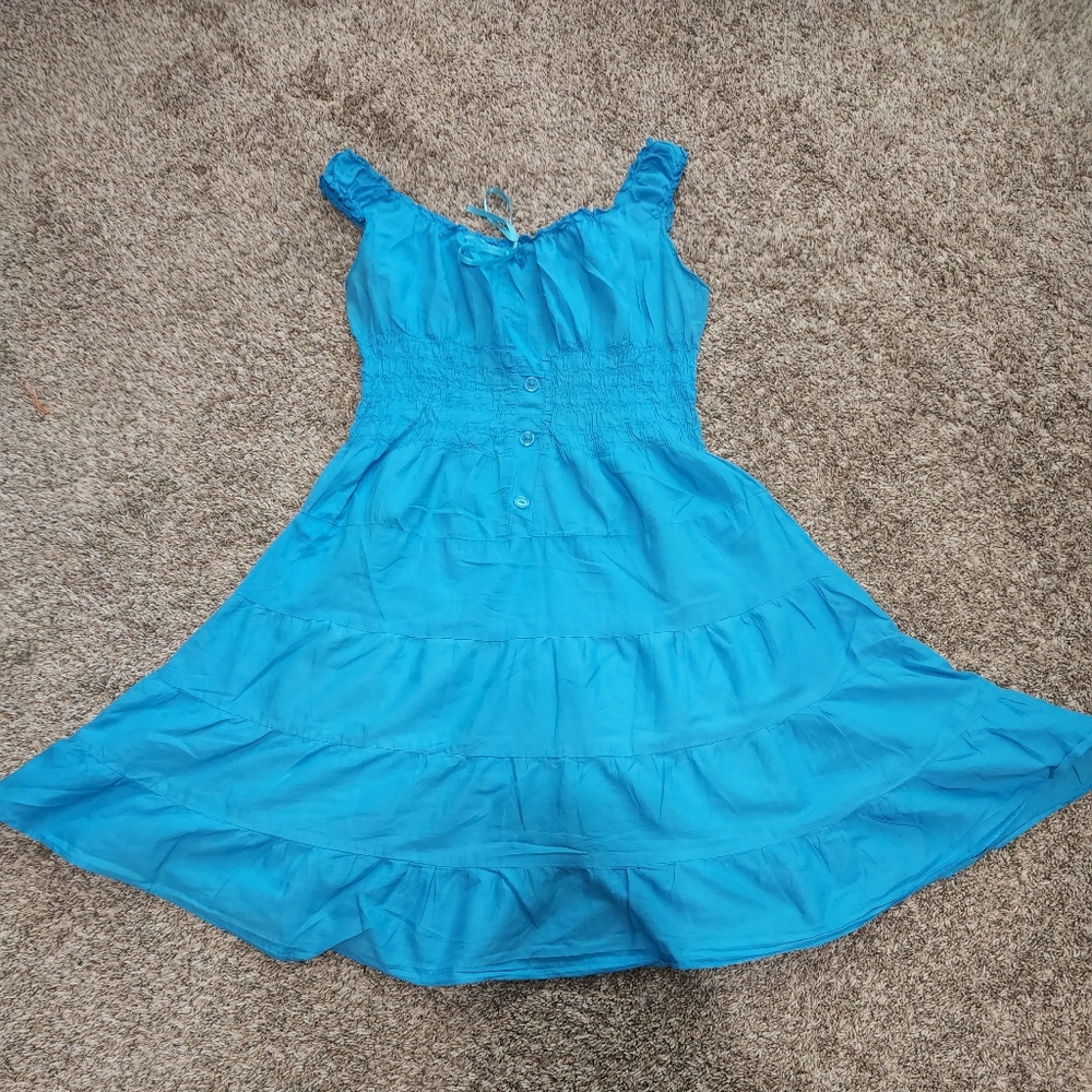 Chesley blue cotton dress size small